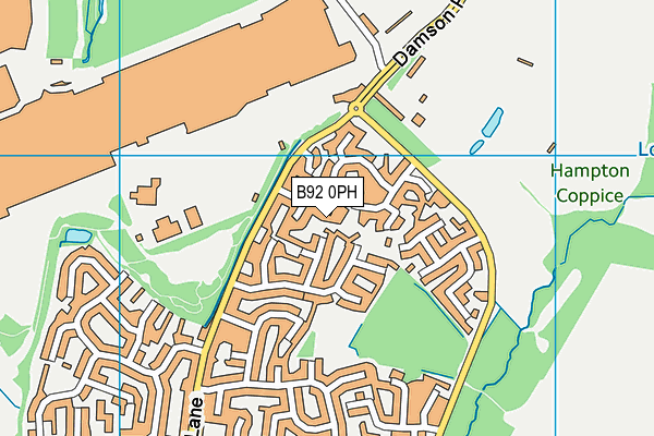 B92 0PH map - OS VectorMap District (Ordnance Survey) B92 0PH map - OS VectorMap District (Ordnance Survey)