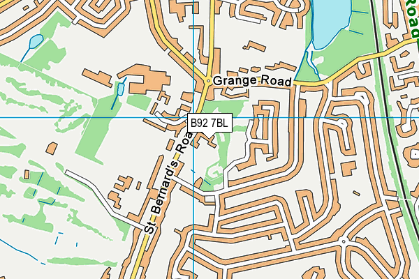 B92 7BL map - OS VectorMap District (Ordnance Survey) B92 7BL map - OS VectorMap District (Ordnance Survey)