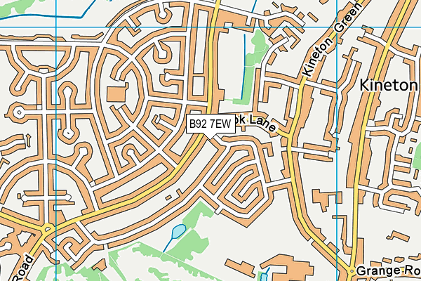 B92 7EW map - OS VectorMap District (Ordnance Survey) B92 7EW map - OS VectorMap District (Ordnance Survey)