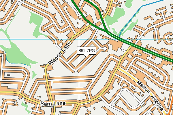 B92 7PG map - OS VectorMap District (Ordnance Survey) B92 7PG map - OS VectorMap District (Ordnance Survey)