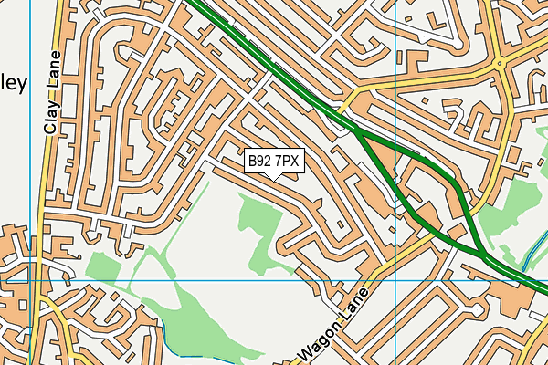 B92 7PX map - OS VectorMap District (Ordnance Survey) B92 7PX map - OS VectorMap District (Ordnance Survey)