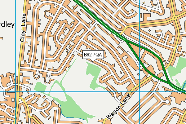 B92 7QA map - OS VectorMap District (Ordnance Survey) B92 7QA map - OS VectorMap District (Ordnance Survey)