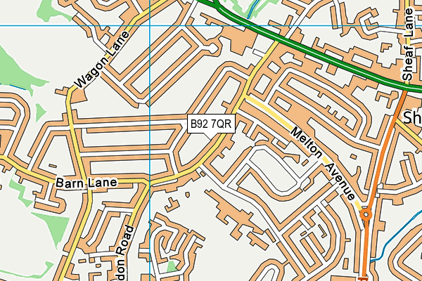 B92 7QR map - OS VectorMap District (Ordnance Survey) B92 7QR map - OS VectorMap District (Ordnance Survey)