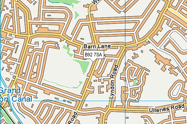B92 7SA map - OS VectorMap District (Ordnance Survey) B92 7SA map - OS VectorMap District (Ordnance Survey)