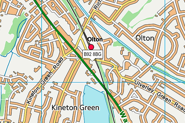 B92 8BG map - OS VectorMap District (Ordnance Survey) B92 8BG map - OS VectorMap District (Ordnance Survey)