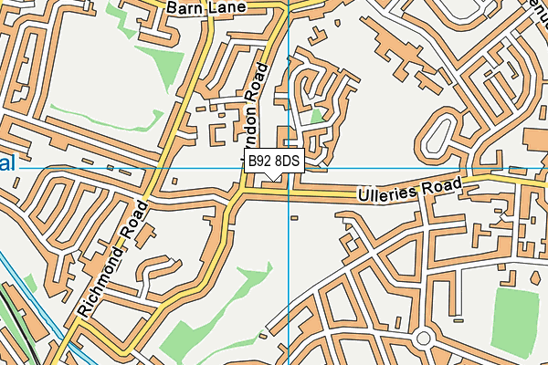 B92 8DS map - OS VectorMap District (Ordnance Survey) B92 8DS map - OS VectorMap District (Ordnance Survey)