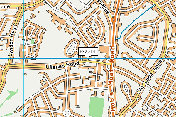 B92 8DT map - OS VectorMap District (Ordnance Survey) B92 8DT map - OS VectorMap District (Ordnance Survey)