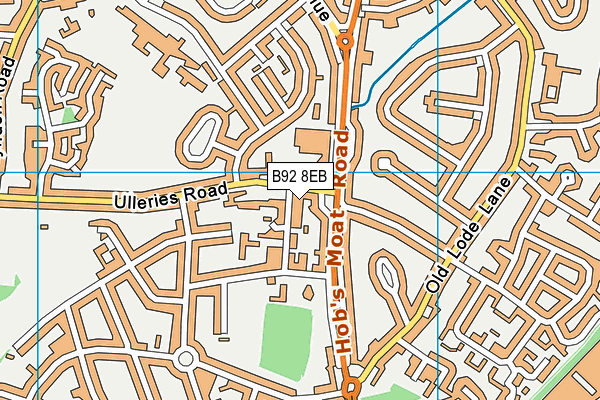 B92 8EB map - OS VectorMap District (Ordnance Survey) B92 8EB map - OS VectorMap District (Ordnance Survey)