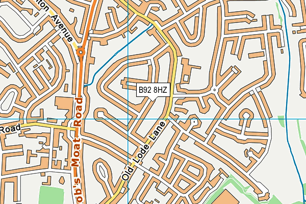 B92 8HZ map - OS VectorMap District (Ordnance Survey) B92 8HZ map - OS VectorMap District (Ordnance Survey)