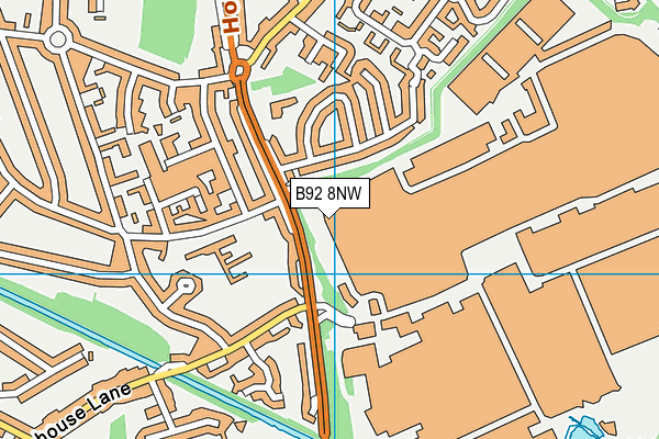 B92 8NW map - OS VectorMap District (Ordnance Survey) B92 8NW map - OS VectorMap District (Ordnance Survey)