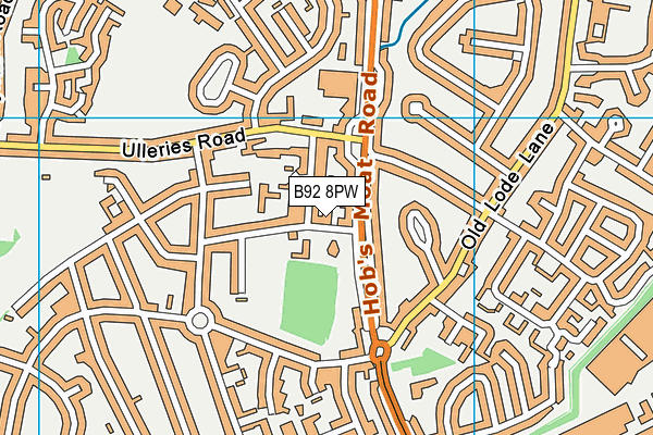 B92 8PW map - OS VectorMap District (Ordnance Survey) B92 8PW map - OS VectorMap District (Ordnance Survey)