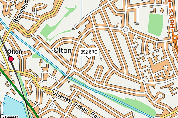 B92 8RQ map - OS VectorMap District (Ordnance Survey) B92 8RQ map - OS VectorMap District (Ordnance Survey)