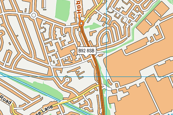 B92 8SB map - OS VectorMap District (Ordnance Survey) B92 8SB map - OS VectorMap District (Ordnance Survey)