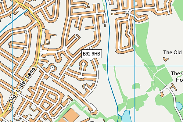 B92 9HB map - OS VectorMap District (Ordnance Survey) B92 9HB map - OS VectorMap District (Ordnance Survey)