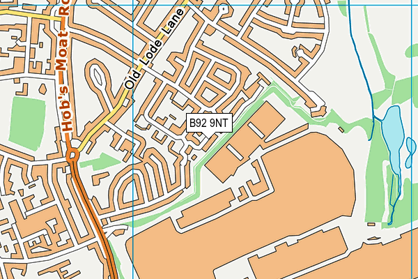 B92 9NT map - OS VectorMap District (Ordnance Survey) B92 9NT map - OS VectorMap District (Ordnance Survey)