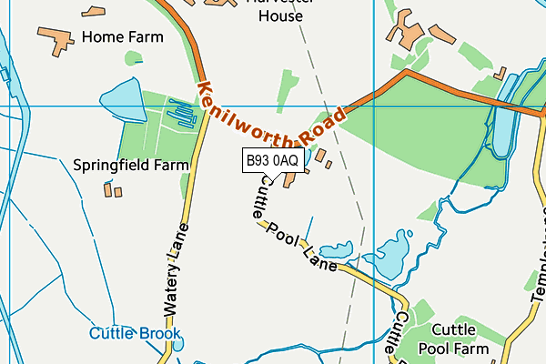 B93 0AQ map - OS VectorMap District (Ordnance Survey) B93 0AQ map - OS VectorMap District (Ordnance Survey)