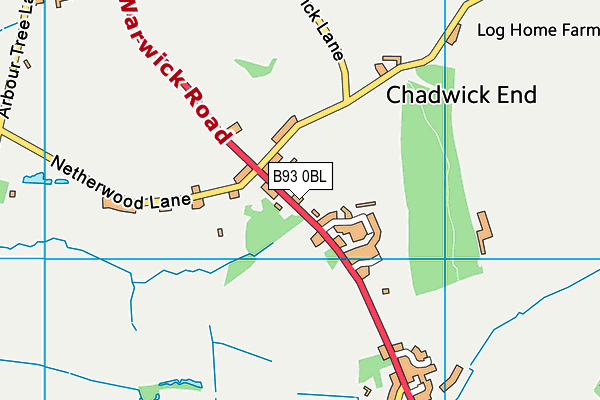 B93 0BL map - OS VectorMap District (Ordnance Survey) B93 0BL map - OS VectorMap District (Ordnance Survey)