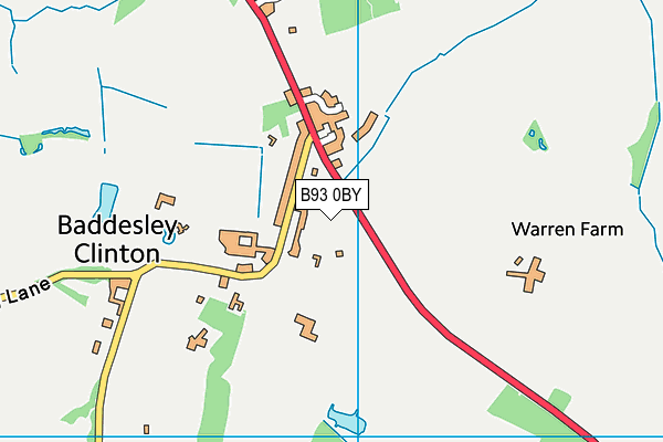 B93 0BY map - OS VectorMap District (Ordnance Survey) B93 0BY map - OS VectorMap District (Ordnance Survey)