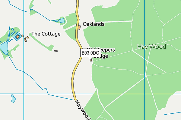 B93 0DG map - OS VectorMap District (Ordnance Survey) B93 0DG map - OS VectorMap District (Ordnance Survey)