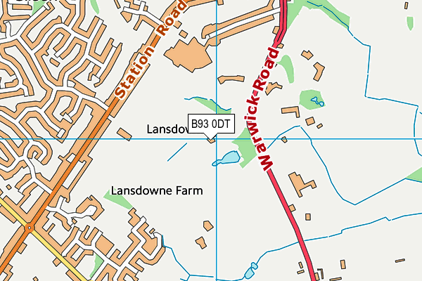 B93 0DT map - OS VectorMap District (Ordnance Survey) B93 0DT map - OS VectorMap District (Ordnance Survey)