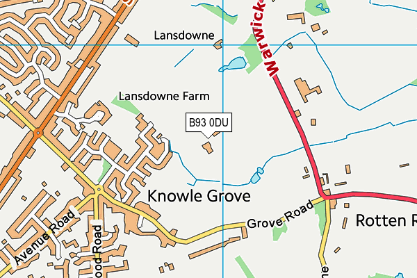 B93 0DU map - OS VectorMap District (Ordnance Survey) B93 0DU map - OS VectorMap District (Ordnance Survey)