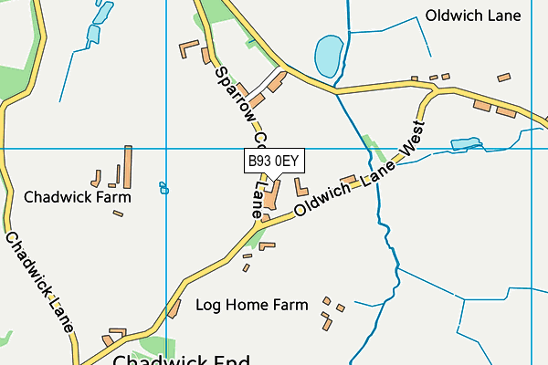B93 0EY map - OS VectorMap District (Ordnance Survey) B93 0EY map - OS VectorMap District (Ordnance Survey)