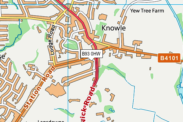 B93 0HW map - OS VectorMap District (Ordnance Survey) B93 0HW map - OS VectorMap District (Ordnance Survey)