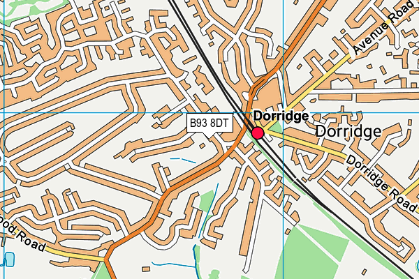 B93 8DT map - OS VectorMap District (Ordnance Survey) B93 8DT map - OS VectorMap District (Ordnance Survey)