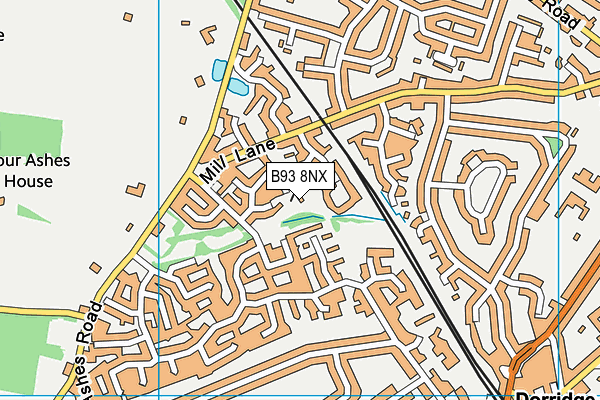 B93 8NX map - OS VectorMap District (Ordnance Survey) B93 8NX map - OS VectorMap District (Ordnance Survey)