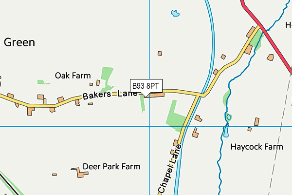 B93 8PT map - OS VectorMap District (Ordnance Survey) B93 8PT map - OS VectorMap District (Ordnance Survey)