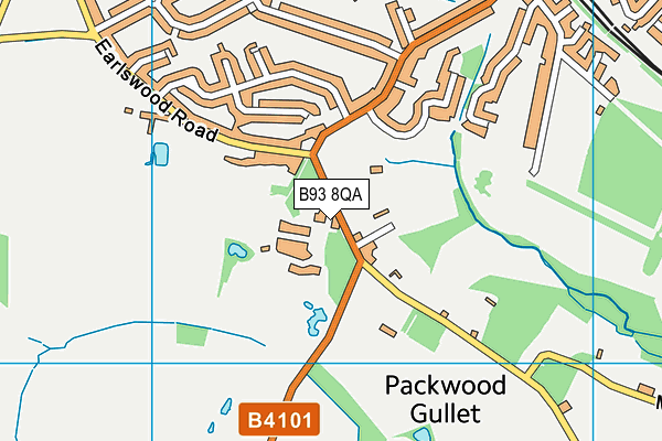 B93 8QA map - OS VectorMap District (Ordnance Survey) B93 8QA map - OS VectorMap District (Ordnance Survey)