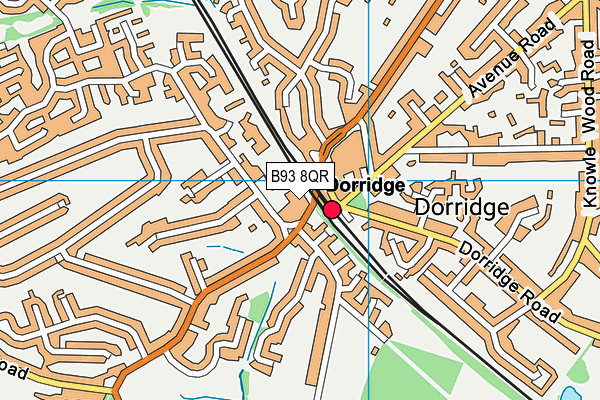 B93 8QR map - OS VectorMap District (Ordnance Survey) B93 8QR map - OS VectorMap District (Ordnance Survey)