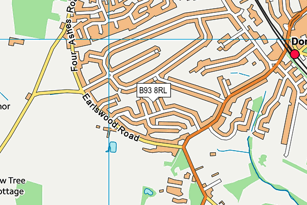 B93 8RL map - OS VectorMap District (Ordnance Survey) B93 8RL map - OS VectorMap District (Ordnance Survey)