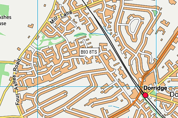 B93 8TS map - OS VectorMap District (Ordnance Survey) B93 8TS map - OS VectorMap District (Ordnance Survey)