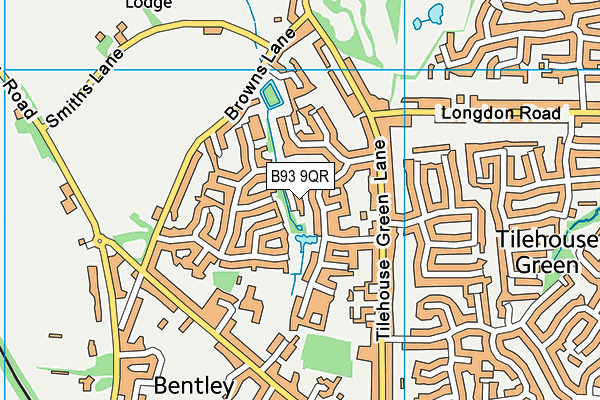 B93 9QR map - OS VectorMap District (Ordnance Survey) B93 9QR map - OS VectorMap District (Ordnance Survey)