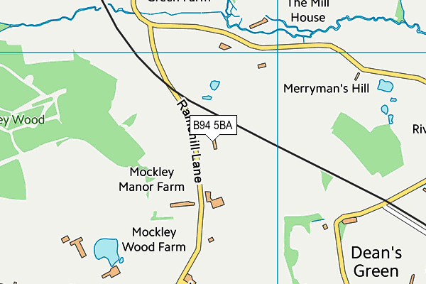 B94 5BA map - OS VectorMap District (Ordnance Survey) B94 5BA map - OS VectorMap District (Ordnance Survey)