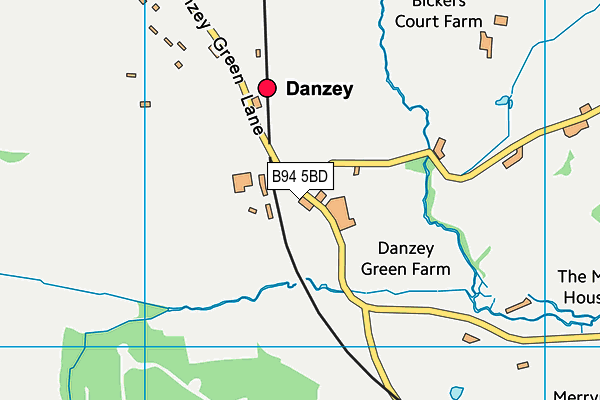 B94 5BD map - OS VectorMap District (Ordnance Survey) B94 5BD map - OS VectorMap District (Ordnance Survey)