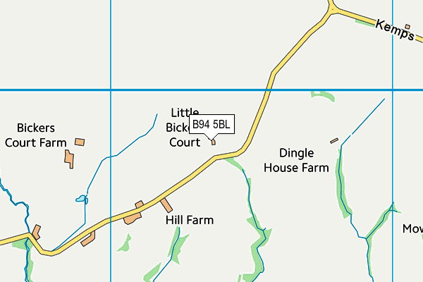 B94 5BL map - OS VectorMap District (Ordnance Survey) B94 5BL map - OS VectorMap District (Ordnance Survey)