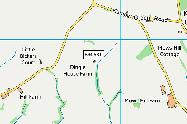B94 5BT map - OS VectorMap District (Ordnance Survey) B94 5BT map - OS VectorMap District (Ordnance Survey)