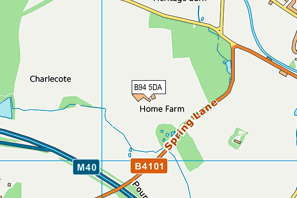 B94 5DA map - OS VectorMap District (Ordnance Survey) B94 5DA map - OS VectorMap District (Ordnance Survey)