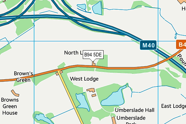 B94 5DE map - OS VectorMap District (Ordnance Survey)