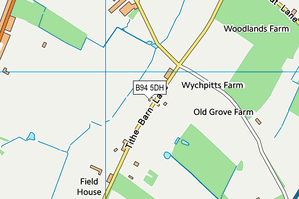 B94 5DH map - OS VectorMap District (Ordnance Survey) B94 5DH map - OS VectorMap District (Ordnance Survey)