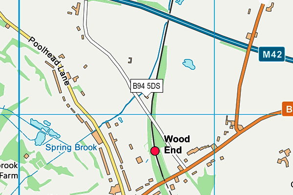 B94 5DS map - OS VectorMap District (Ordnance Survey) B94 5DS map - OS VectorMap District (Ordnance Survey)