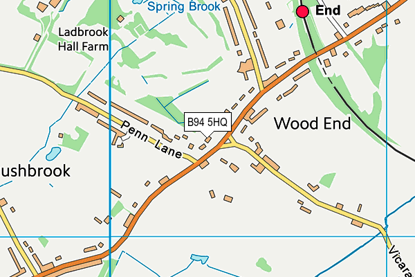 B94 5HQ map - OS VectorMap District (Ordnance Survey) B94 5HQ map - OS VectorMap District (Ordnance Survey)