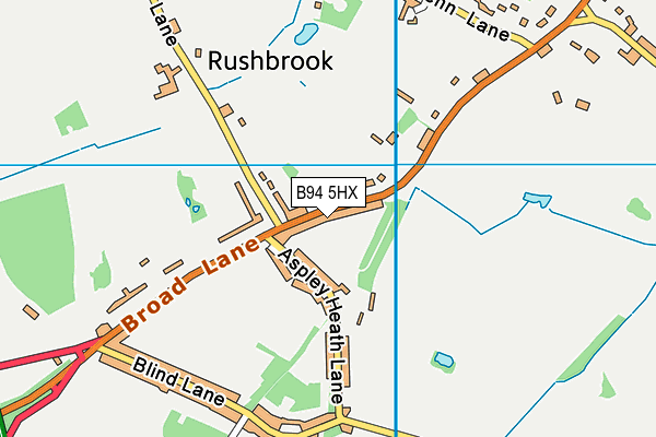 B94 5HX map - OS VectorMap District (Ordnance Survey) B94 5HX map - OS VectorMap District (Ordnance Survey)
