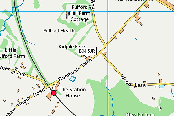 B94 5JR map - OS VectorMap District (Ordnance Survey) B94 5JR map - OS VectorMap District (Ordnance Survey)