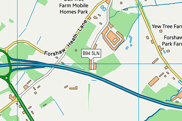 B94 5LN map - OS VectorMap District (Ordnance Survey) B94 5LN map - OS VectorMap District (Ordnance Survey)