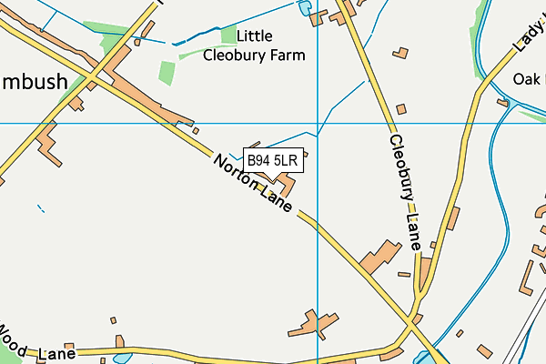 B94 5LR map - OS VectorMap District (Ordnance Survey)