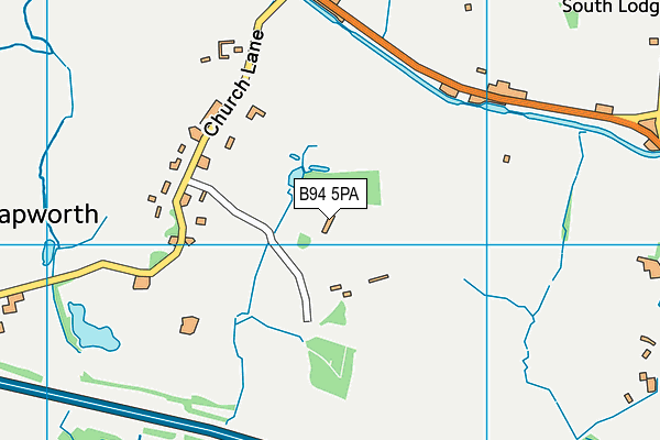 B94 5PA map - OS VectorMap District (Ordnance Survey) B94 5PA map - OS VectorMap District (Ordnance Survey)