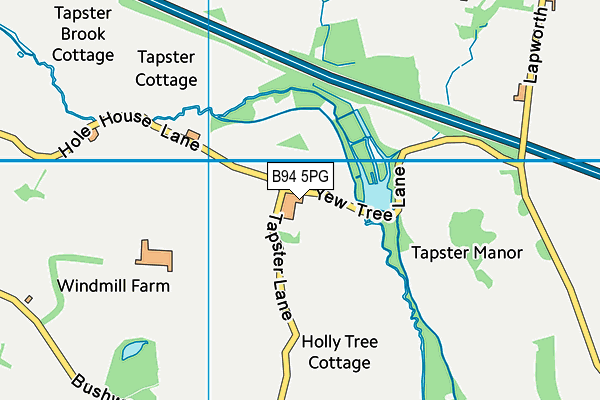 B94 5PG map - OS VectorMap District (Ordnance Survey) B94 5PG map - OS VectorMap District (Ordnance Survey)